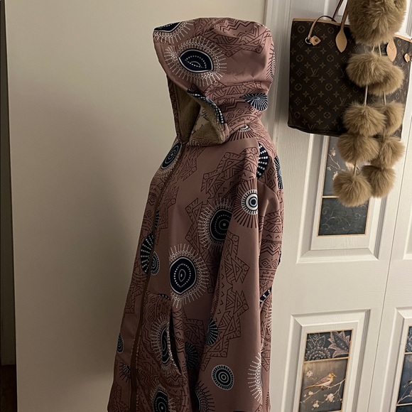 🫏Stylish Pink Patterned Women's Coat - Picture 10 of 15